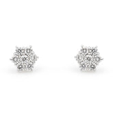 18k gold earrings with 0.26ct diamonds